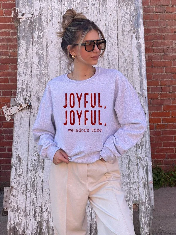Elevate your look with premium women’s wear Joyful, Joyful, We Adore Thee Sweatshirt Elevate your look with premium women’s wear Joyful, Joyful, We Adore Thee Sweatshirt