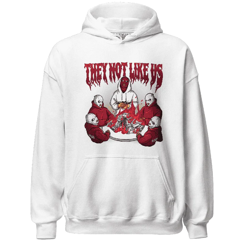 NastyJamz High White Team Red 1s Hoodie Match They Not Like Us