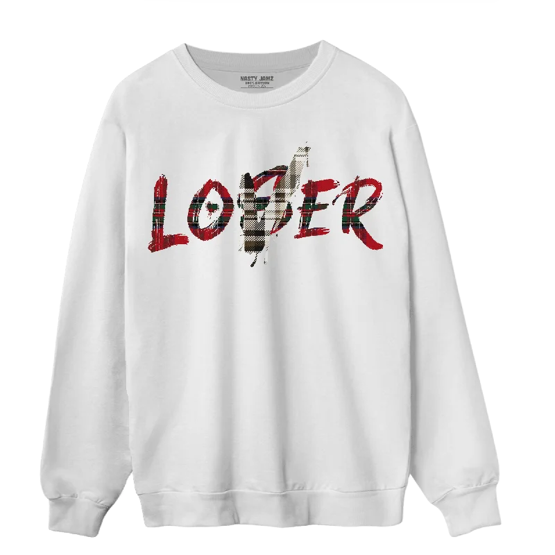 Affordable fashion that looks high-end NastyJamz Plaid 5s Sweatshirt Match Loser Lover Affordable fashion that looks high-end NastyJamz Plaid 5s Sweatshirt Match Loser Lover