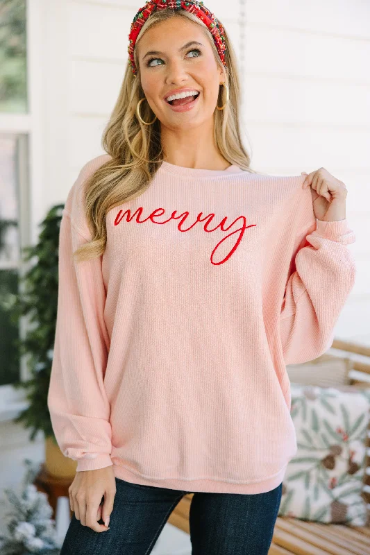 Create a timeless wardrobe with fashionable pieces Simply Merry Blush Pink Corded Embroidered Sweatshirt Create a timeless wardrobe with fashionable pieces Simply Merry Blush Pink Corded Embroidered Sweatshirt