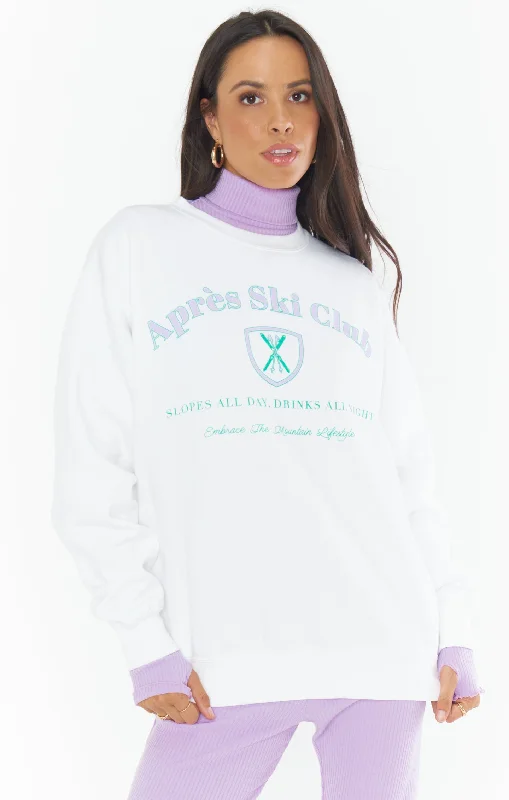 Uncover unique pieces for your perfect wardrobe Stanley Sweatshirt ~ Apres Ski Club Graphic Uncover unique pieces for your perfect wardrobe Stanley Sweatshirt ~ Apres Ski Club Graphic
