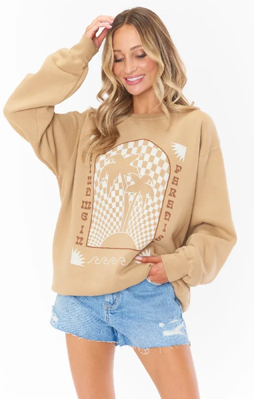 Refresh your closet with chic and comfy styles Stanley Sweatshirt ~ Paradise Graphic Refresh your closet with chic and comfy styles Stanley Sweatshirt ~ Paradise Graphic