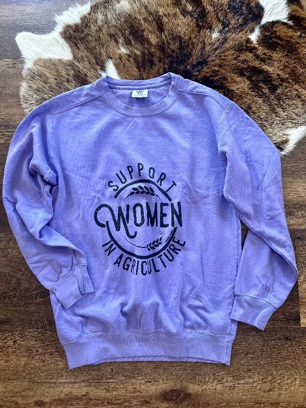 Support Women In Ag - Purple/Black