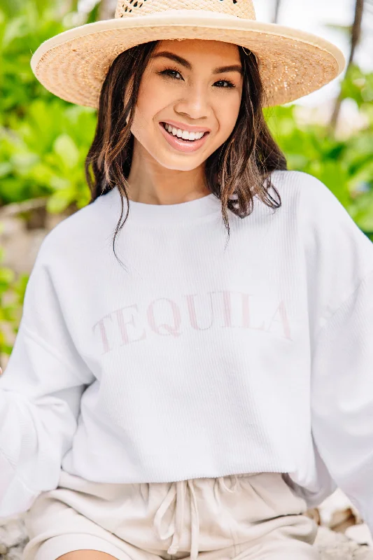 Find your perfect fit with stylish women’s clothing Tequila White Corded Graphic Sweatshirt Find your perfect fit with stylish women’s clothing Tequila White Corded Graphic Sweatshirt