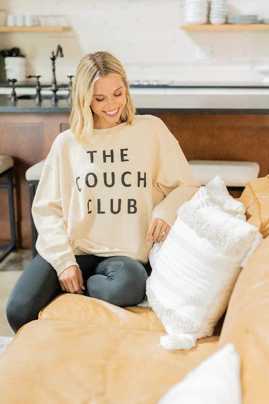 Designer-inspired women’s fashion at affordable prices The Couch Club Natural White Graphic Corded Sweatshirt Designer-inspired women’s fashion at affordable prices The Couch Club Natural White Graphic Corded Sweatshirt