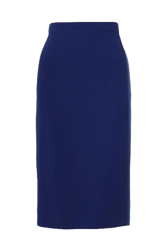 Busy Clothing Womens Dark Blue Pencil Skirt